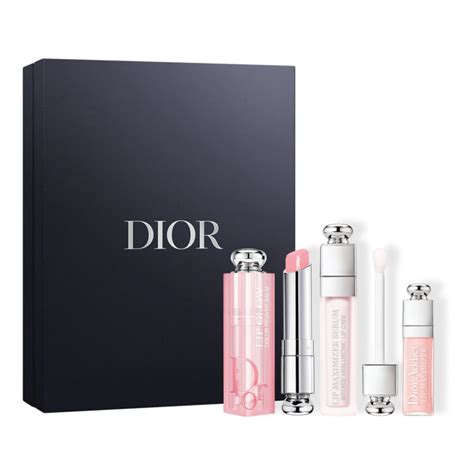 dior addict natural glow lip essentials set|dior lip glow warm beige.